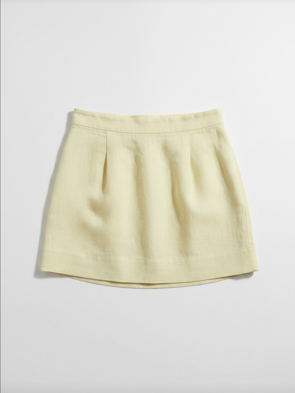Old Navy Women's Butter Yellow Linen Blend Mini Skirt Small